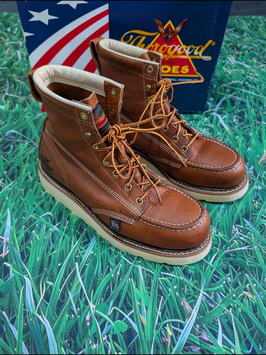thorogood Other - Thorogood Men's MAXWear Tobacco Brown Wedge Moc Steel Toe Lace Up Work Boot 9D